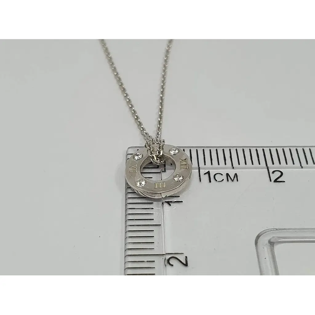 Срібне кольє Qvaliz Годинничок с фианитами. 90801283 - фото 3