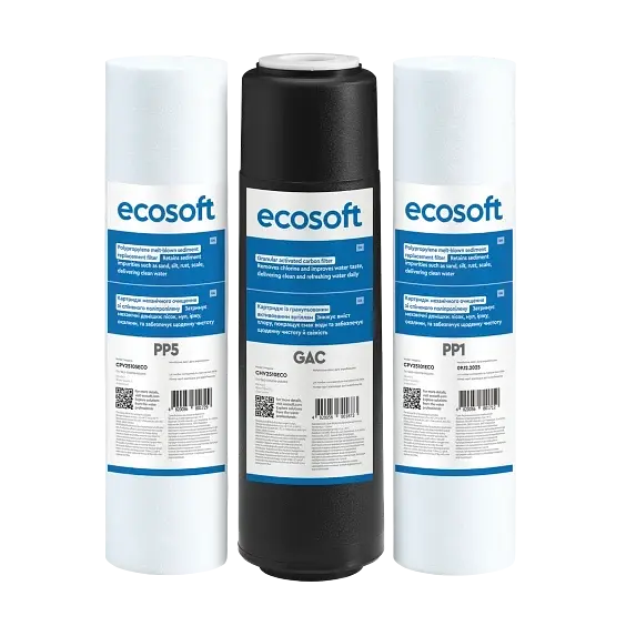 Комплект картриджів Ecosoft 1-2-3 для фільтрів зворотного осмосу ( CPV3ECOSTD) - фото 4