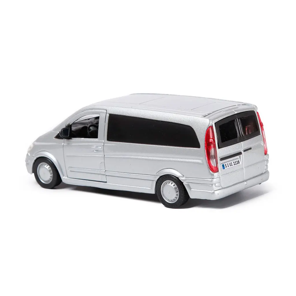 Автомодель Bburago Mercedes Benz Vito 1:32 срібляста (18-43028) - фото 3