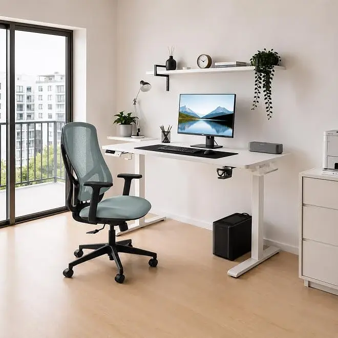 Крісло Mealux Flow Lite Fabric Blue (HF-B20 F/BL) - фото 3