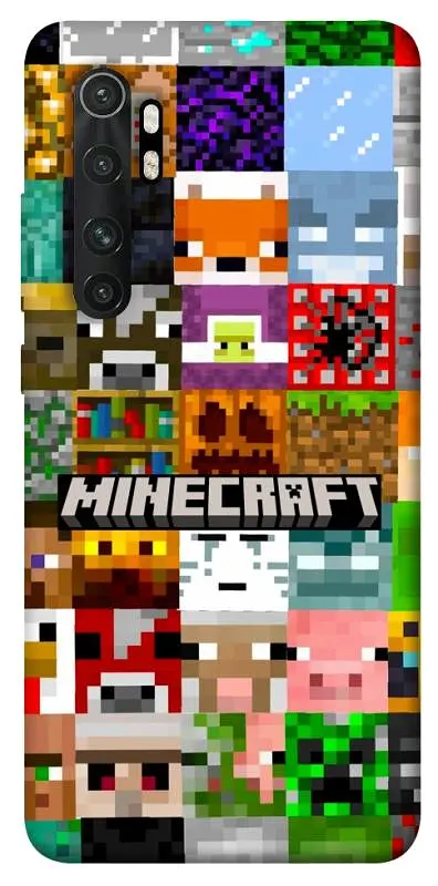 TPU чохол Demsky Minecraft collage для Xiaomi Mi Note 10 Lite