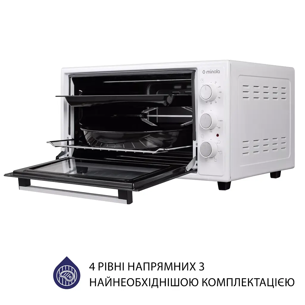 Електрична піч Minola FOET 4815 WH - фото 8