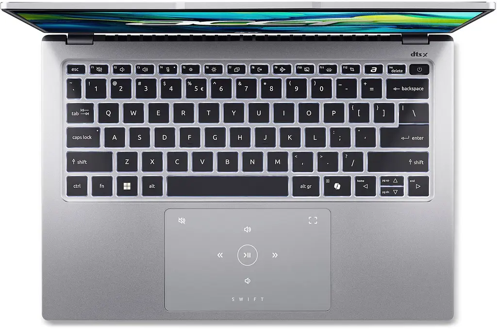 Ноутбук Acer Swift Go 14 SFG14-73 14' 2.8K OLED, Intel U5-125H, 16GB, F512FB, UMA, Lin, серебристый (NX.KY7EU.003) - фото 5