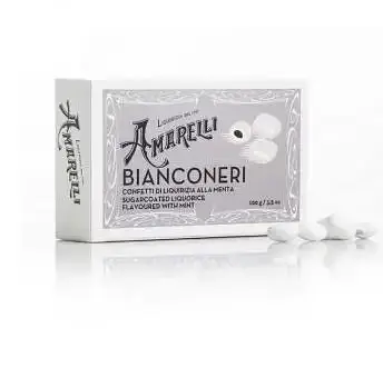 Лакрична пастила Amarelli Bianconeri Box ментол 100g