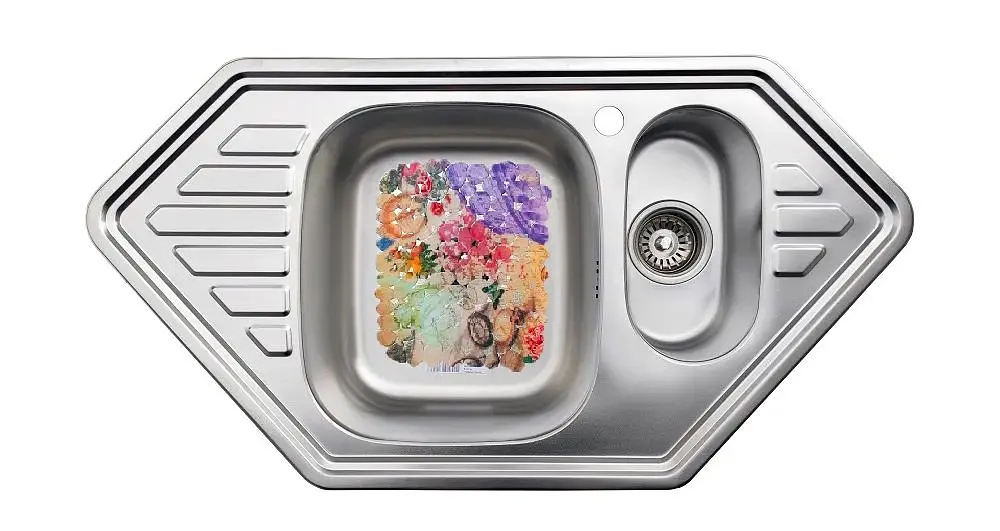 Кухонна мийка Romzha Meduza 1.5C Satin RO49644, Сірий - фото 2