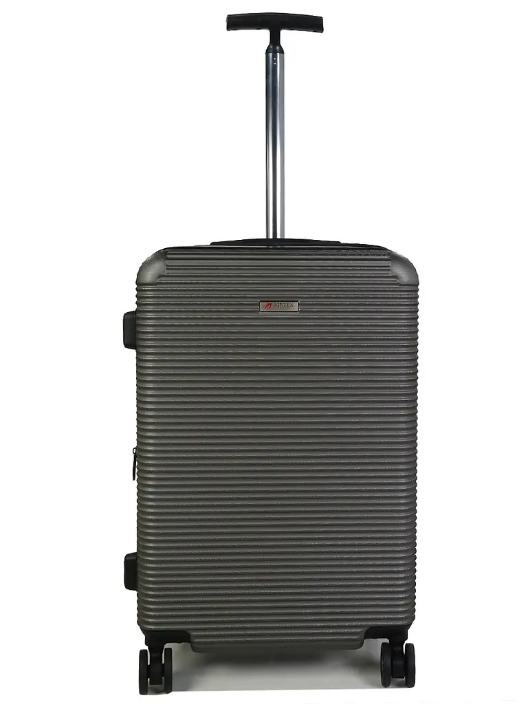 Валіза дорожня середня (M) полікарбонат Airtex 968 70л 65х42х28см Темно-сірий (Dark grey) - фото 2
