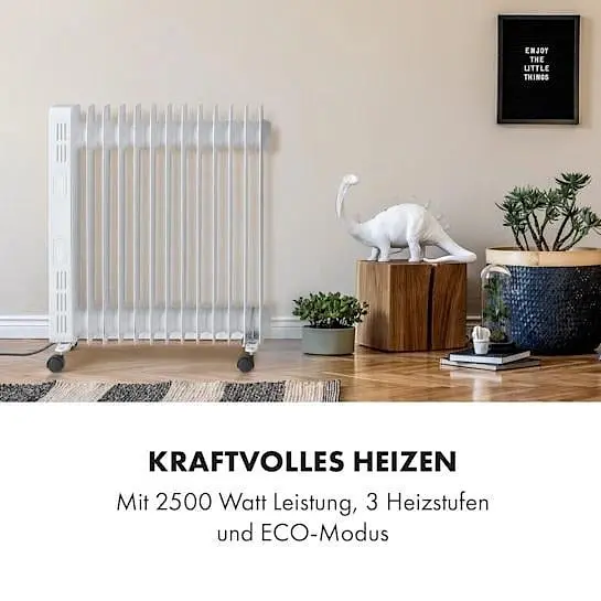 Масляний радіатор KLARSTEIN Thermaxx Heatstream 2500 Вт (10035055) - фото 9