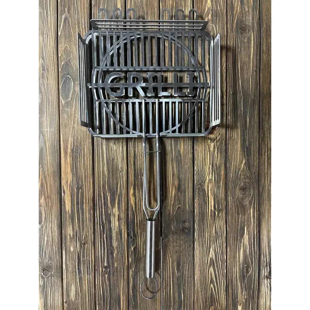 Решітка-гриль Grilli для барбекю з харчової нержавіючої сталі 1.5 мм 31x26 см (777766) - фото 5