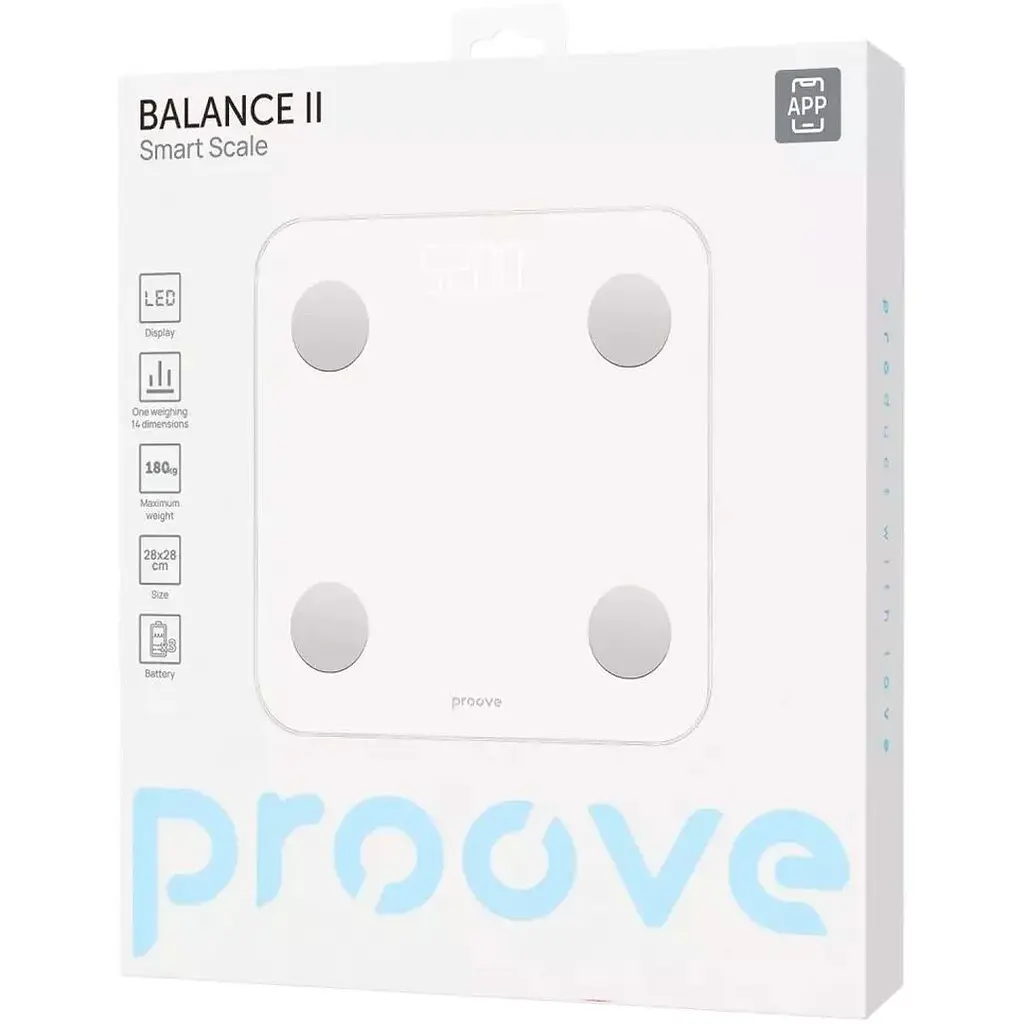 Розумні ваги Proove Balance II White (SSBC20000002) [171834] - фото 6