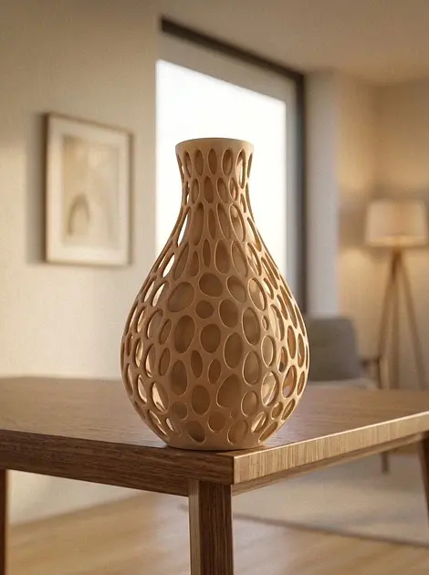 Ваза Voronoi Organic 12 x 12 x 17 см - фото 2