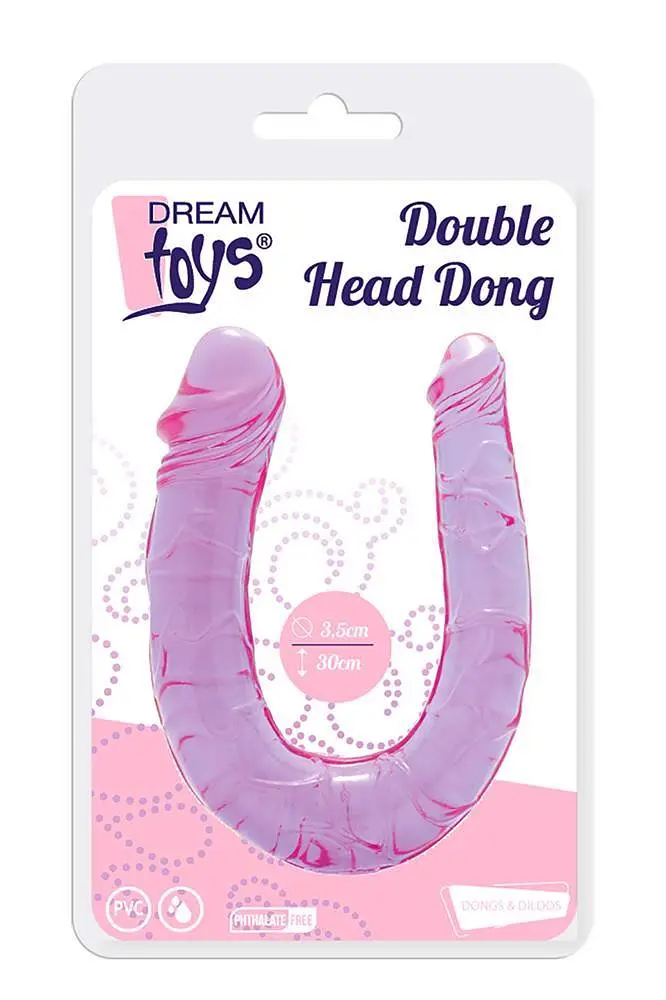 Двосторонній фаломітатор Dream Toys All Time Favorites, 30 см (фіолетовий) - фото 2