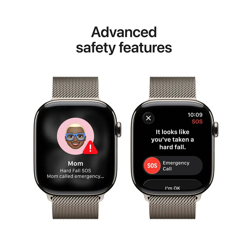 Смарт-годинник Apple Watch Series 11 GPS + Cellular 42mm Natural Tit. Case w. Natural Milanese Loop (MF8P4) - фото 3