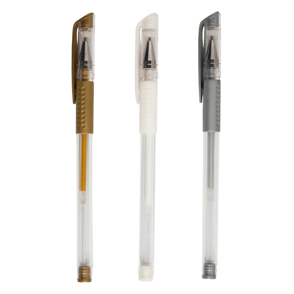 Набір гелевих ручок ZiBi Black Paper 3 кольори 3 шт. (ZB.2209-99) - фото 2