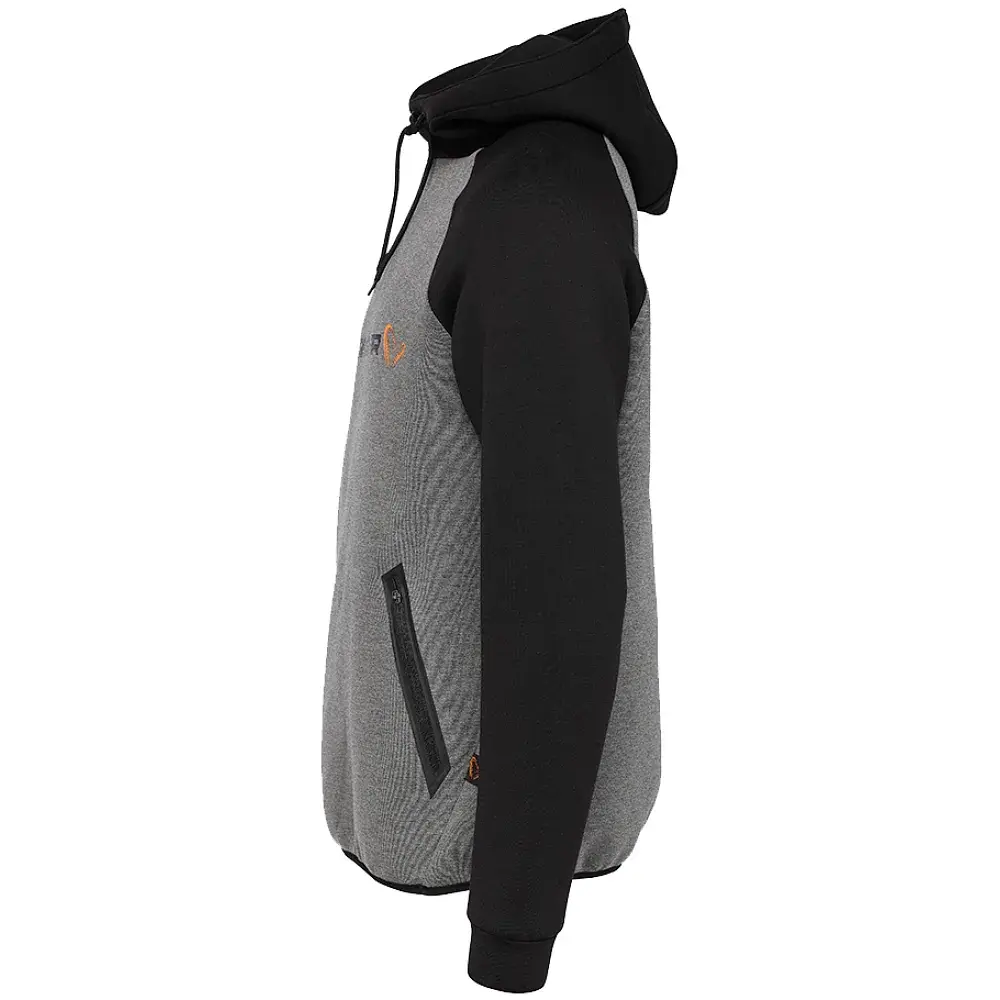 Реглан Savage Gear Tec-Foam Hoodie M Dark Grey Melange - фото 2