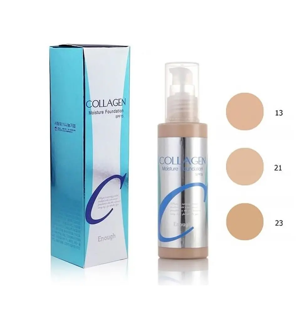 Тональний крем для обличчя Колаген Collagen Moisture Foundation SPF15 (13) Enough 100 мл - фото 3