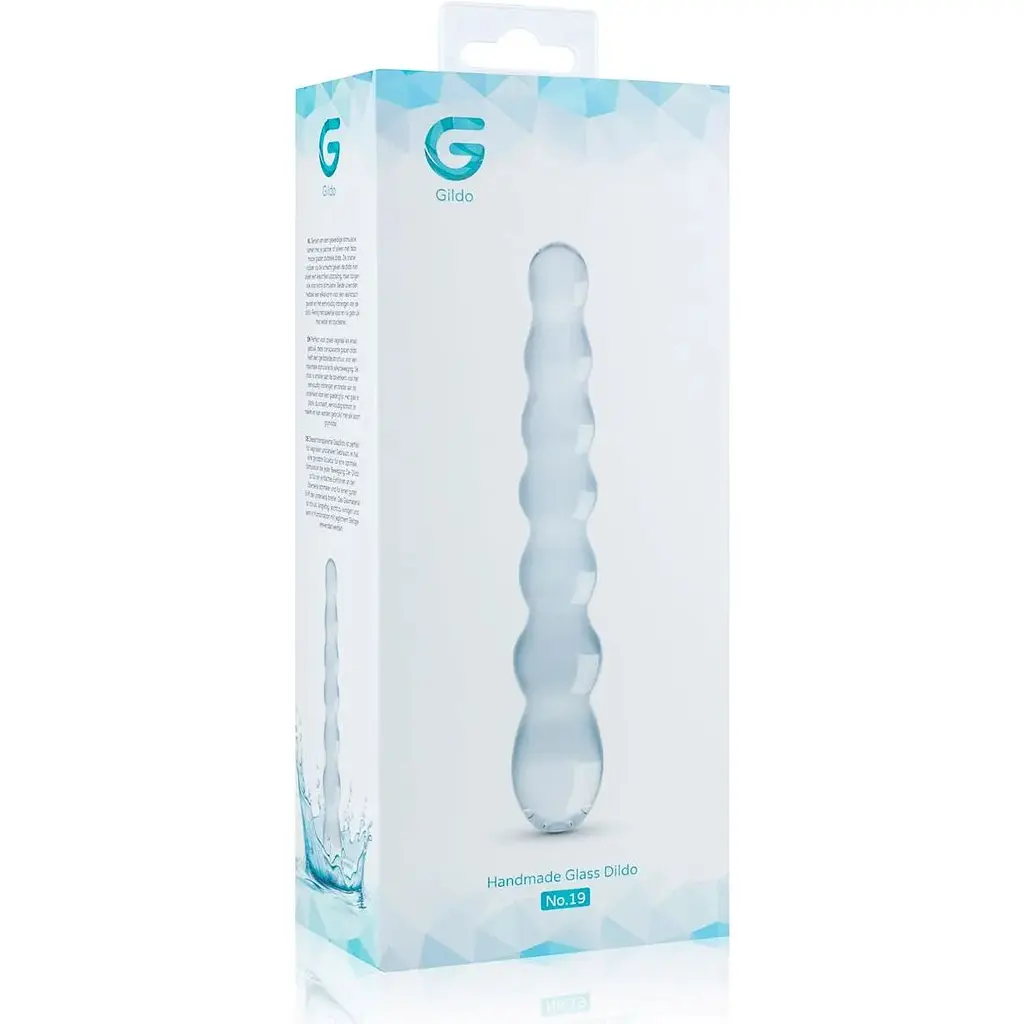 Скляний дилдо у вигляді намистин Gildo Glass Dildo No. 19 - фото 5