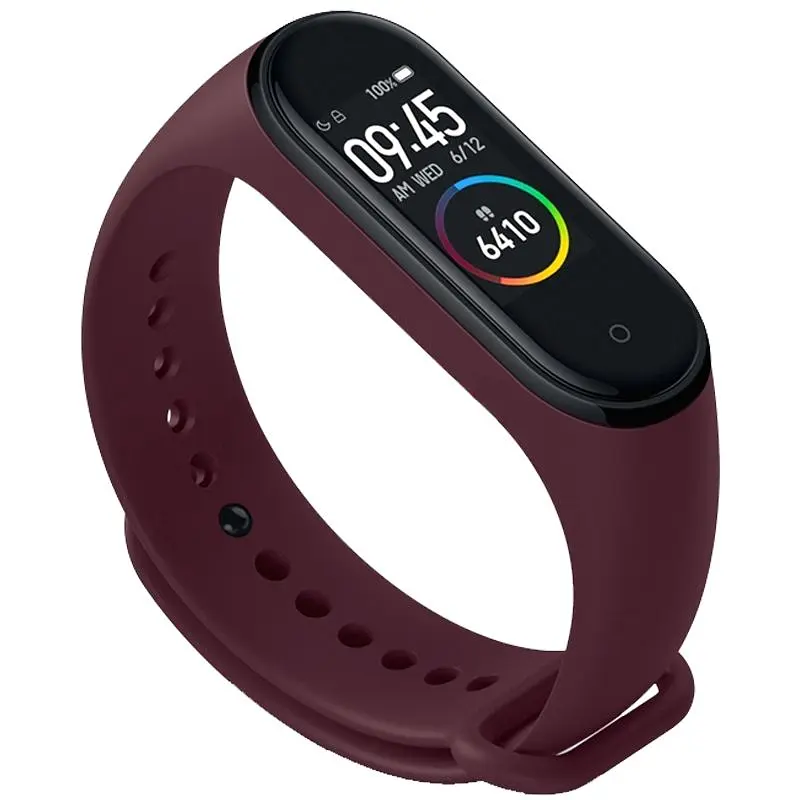 Ремінець силіконовий для Xiaomi MI Band 3/4 [Marsala] [40299] - фото 2