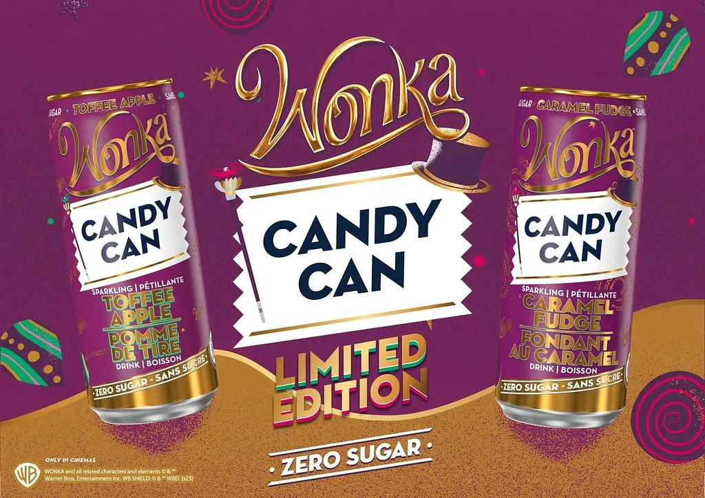 Напій Candy Can Wonka лімітована колекція зі смаком карамельного яблука без цукру 330 мл - фото 4