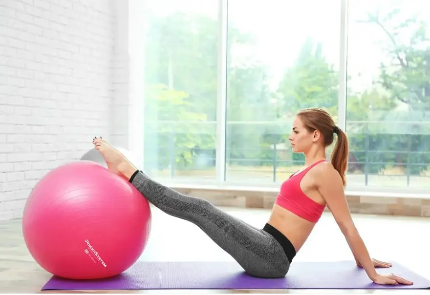 М'яч для фітнесу (фітбол) Power System PS-4018 Ø85 cm PRO Gymball Pink (PS-4018PI-0) - фото 9