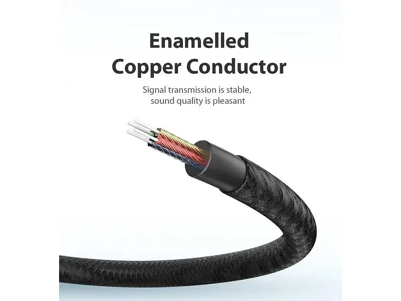 Кабель Vention Audio 3.5 mm M - 3.5 mm F 1m Black (BHBBF) - фото 9