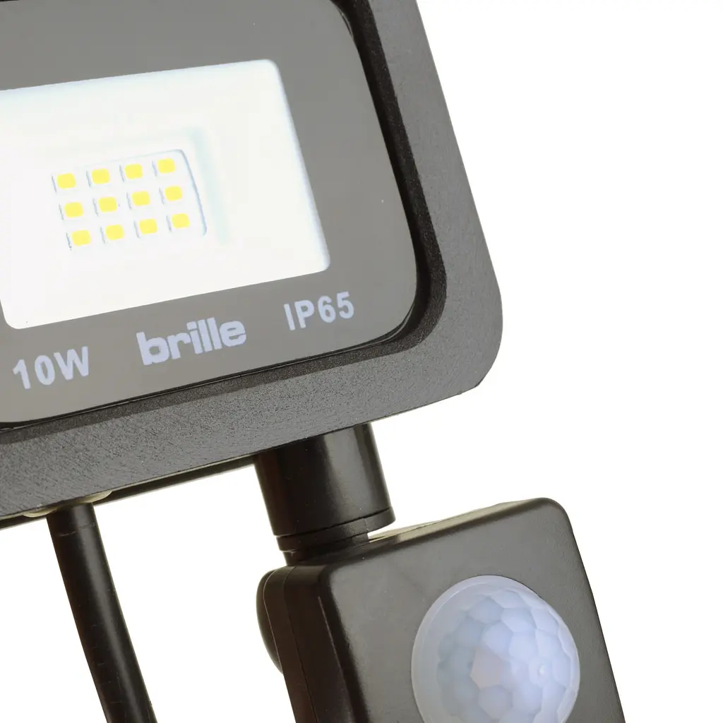 Светодиодный прожектор Brille с датчиком движения HL-19P/10W NW IP65 - фото 7