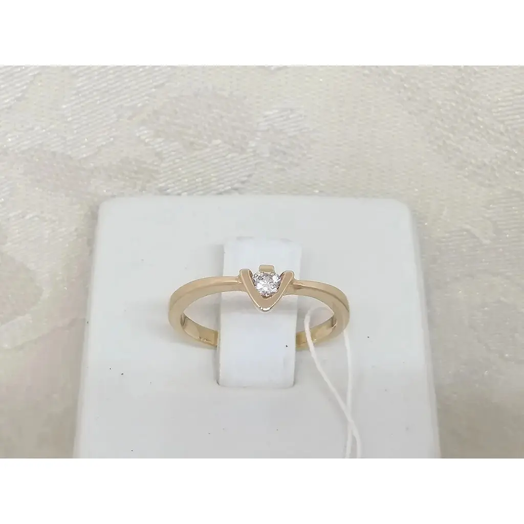 Золотое кольцо Гаразд с фианитом. 3521926 16 - фото 4