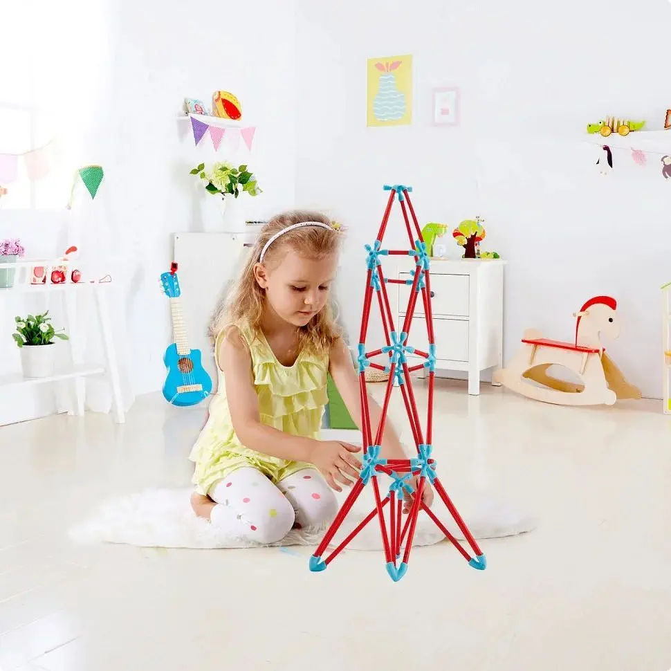 Конструктор Hape Flexistix Креативні фігури бамбуковий 133 деталі (E5565) - фото 12
