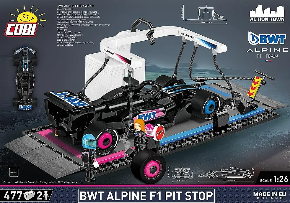 Конструктор COBI BWT Alpine F1 Pit Stop 1:26 477 деталей 1685 - фото 5