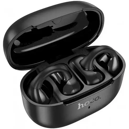 Бездротові навушники Hoco EA9 Clear Sound Clip-On True Wireless BT Headset чорні 6942007629188 - фото 4