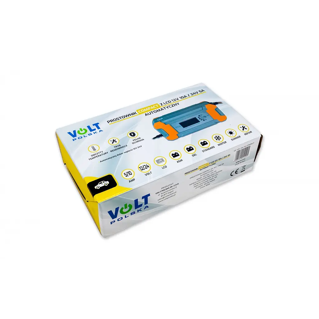 Зарядний пристрій AGM GEL LCD VoltPolska 12V 10A / 24V 5A - фото 2