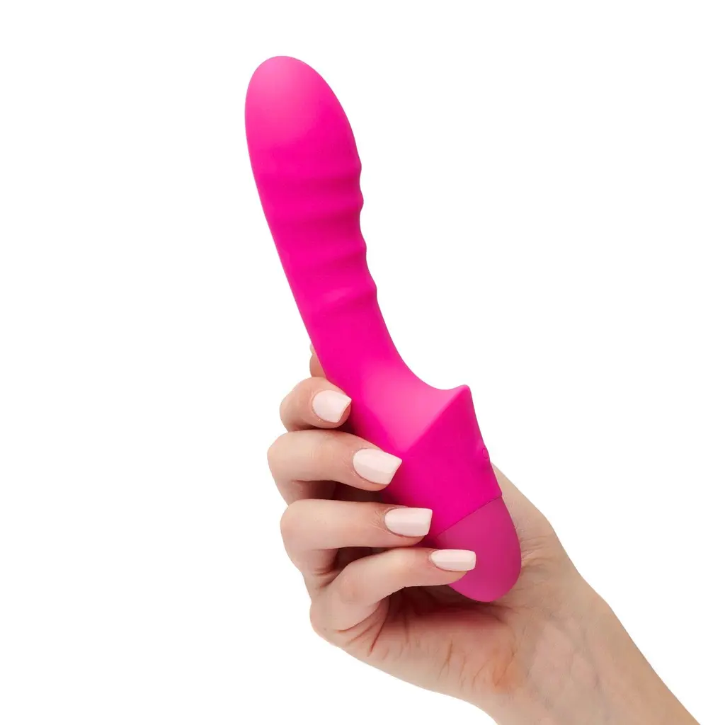 Вібратор So Divine Pash Ribbed G-spot 17.7 см (рожевий) - фото 3