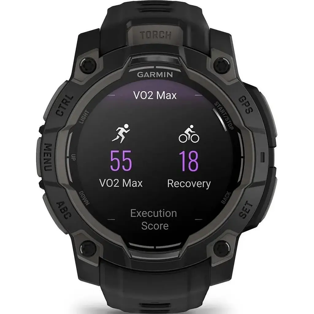 Смарт-годинник Garmin Instinct 3 45mm AMOLED Black with Black Band (010-02936-00) - фото 4