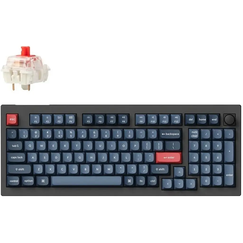 Клавіатура Keychron V5 Max Gateron Jupiter Red RGB Black (V5M-D1-UA) [159770] - фото 2
