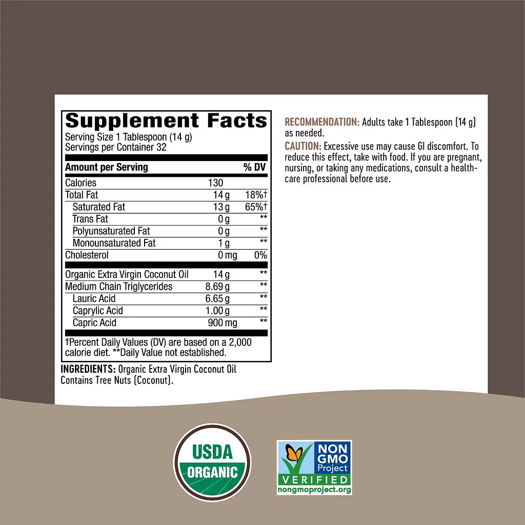 Органічна кокосова олія холодного віджиму Nature's Way Coconut Oil 453 г - фото 8