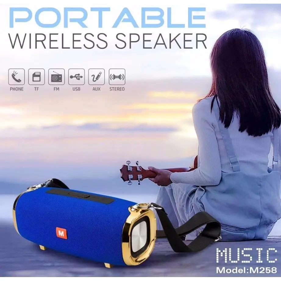Беспроводная портативная колонка Voltronic Bluetooth M258 в ассортименте - фото 3