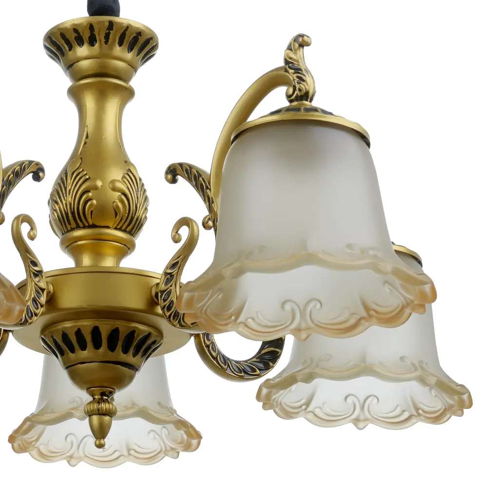 Люстра подвесная Brille прованс E27 60W G (BKL-686S/5) - фото 7