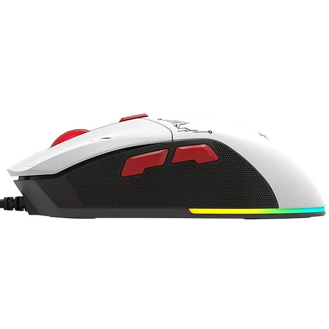 Мишка XTRIKE ME GM-316, ігрова, 7200dpi., 6кн., 13 режимів RGB, 2 панелі, біла - фото 6