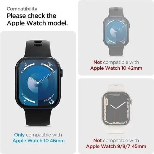 Захисна плівка Spigen Eliteshield EZ Fit Transparency (2 шт.) Apple Watch Series 10 (2024) 46мм (AFL08579) - фото 6