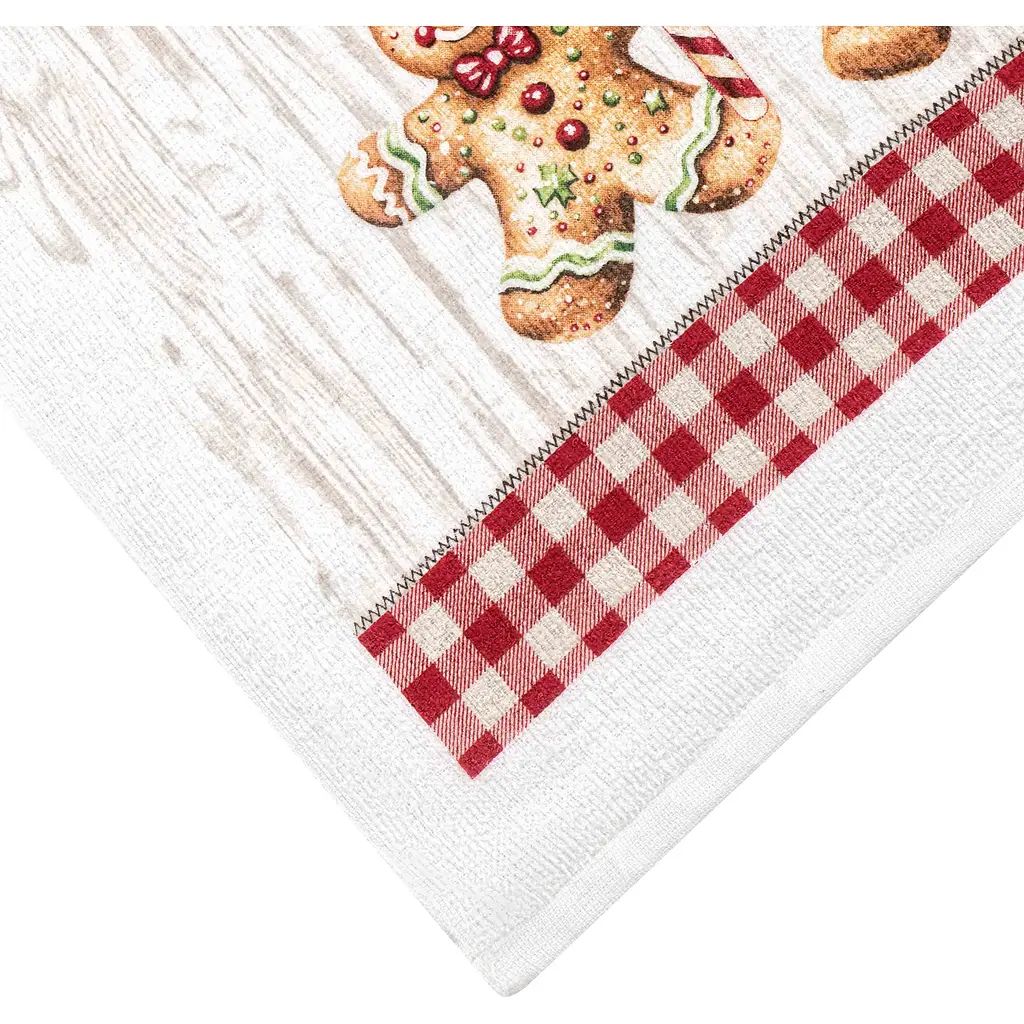 Набор полотенец для кухни Ardesto Christmas Gingerbread 38 x 63см 2 шт. красный (ART3863HG) - фото 5