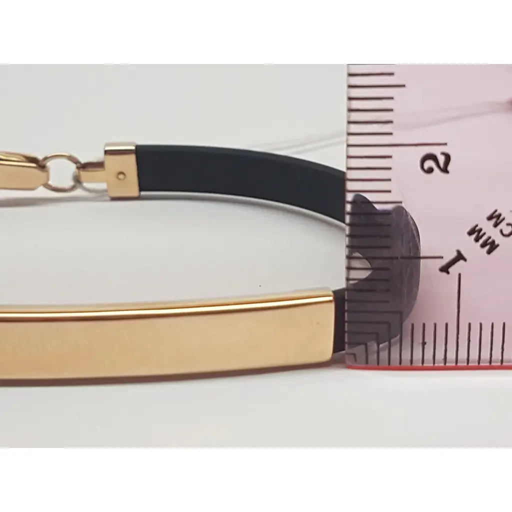 Золотий браслет Tango з каучуком. 910055 18 - фото 3