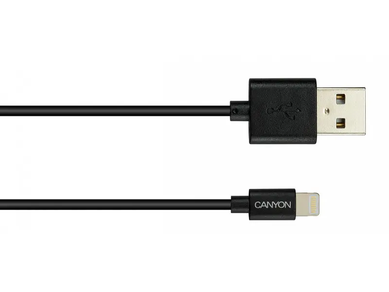 Кабель Canyon (CNS-MFICAB01B) USB - Lightning 1м, Black - фото 2