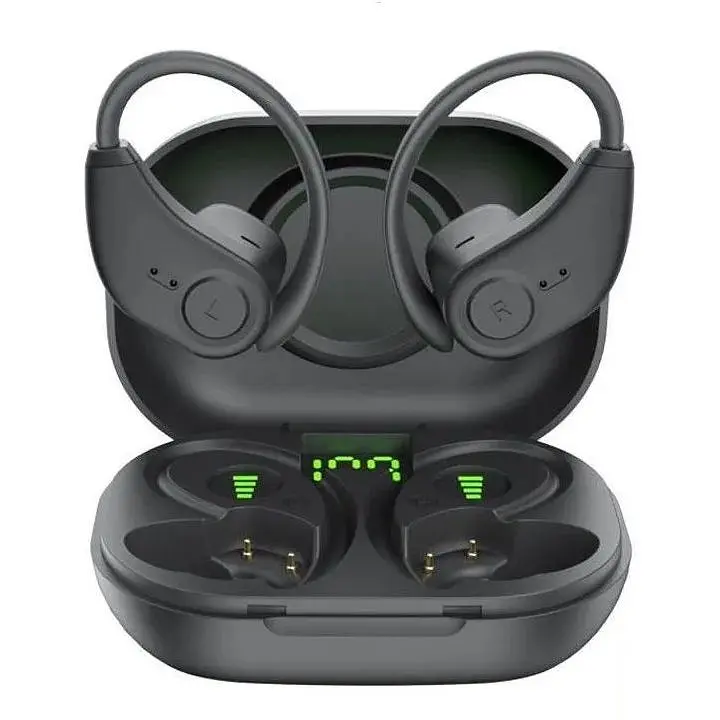 Бездротові навушники Bluedio S6 V2 Bluetooth із зарядним чохлом Чорні - фото 2