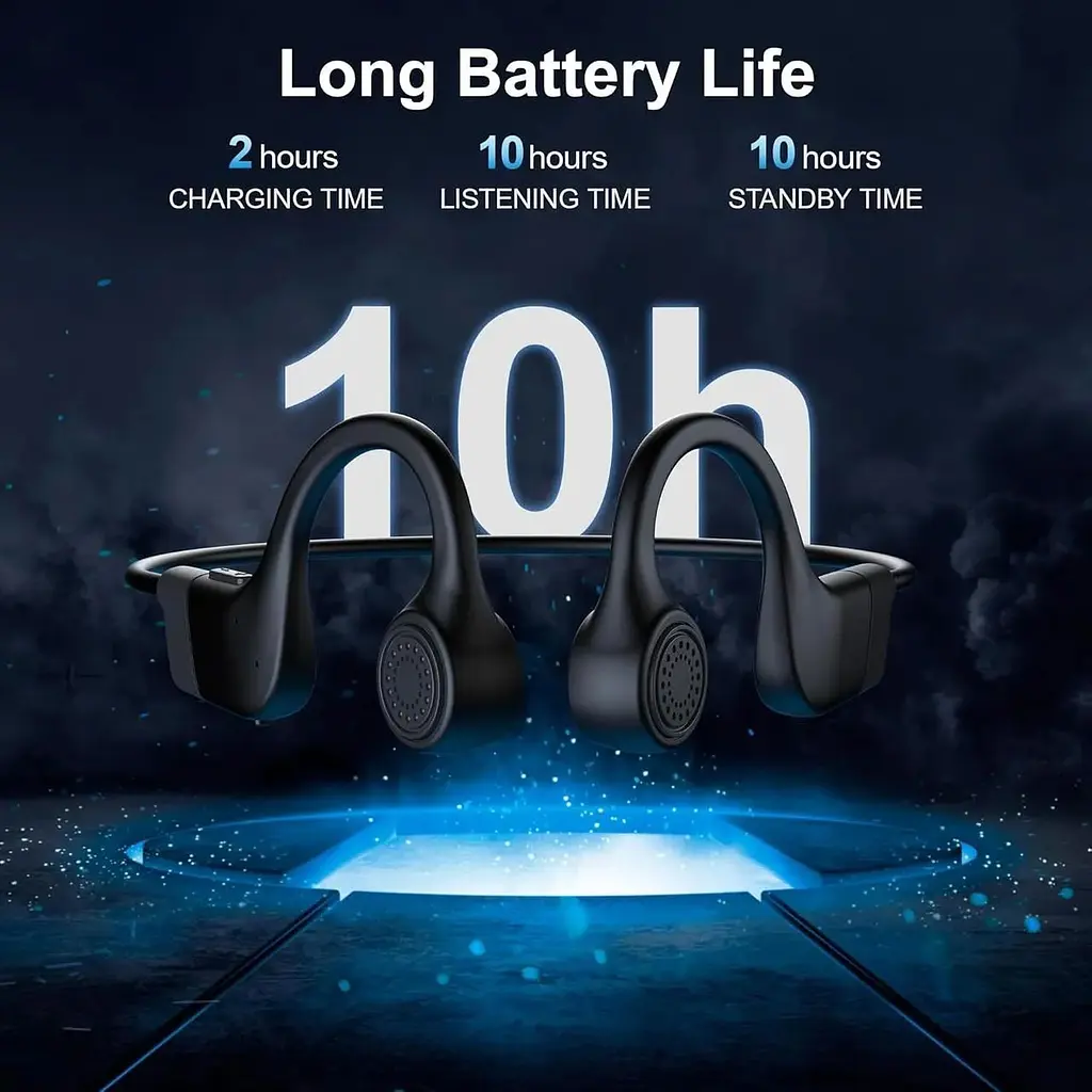 Бездротові навушники Hanmer Bone Conduction Bluetooth водонепроникні - фото 5