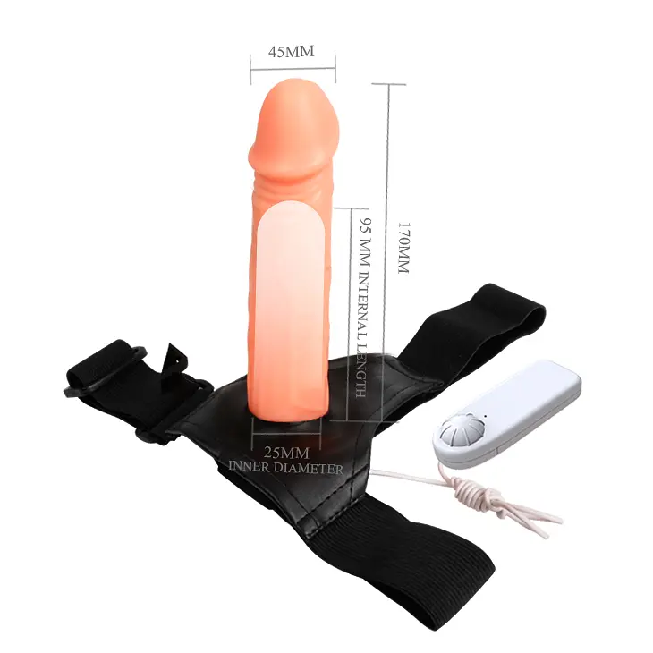 Страпон - Baile Jessica Strap On Vibrating, 17 см - фото 6