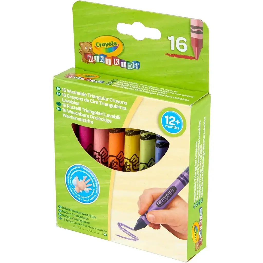 Набір трикутної воскової крейди для дітей Crayola 16 шт (52-016T) - фото 4