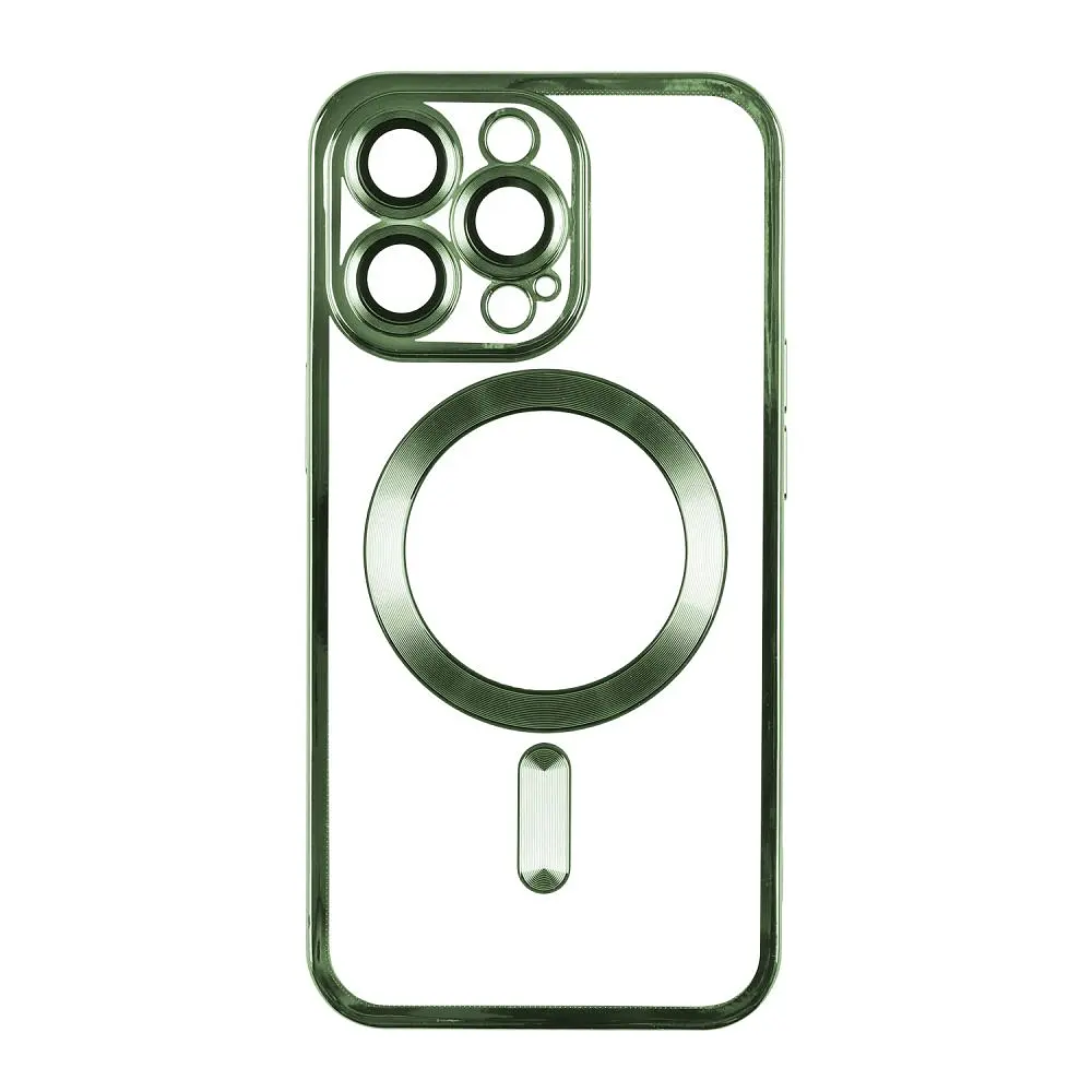 Чохол TPU Metallic Full Camera Magsafe Apple iPhone 15 Green (32622_2918261)
