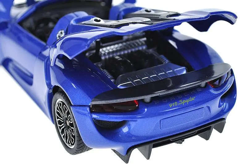Іграшкова легкова машинка Porsche 918 Spyder 1:24 Автопром світлозвукові ефекти металева 68243A, коробка 25х12, 5х10 см - фото 3