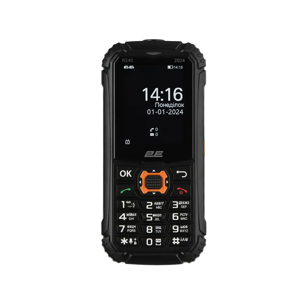 Мобільний телефон R240 2025 2.4" 2SIM, 2500мА•год, чорний 2E teh0019244 - фото 2