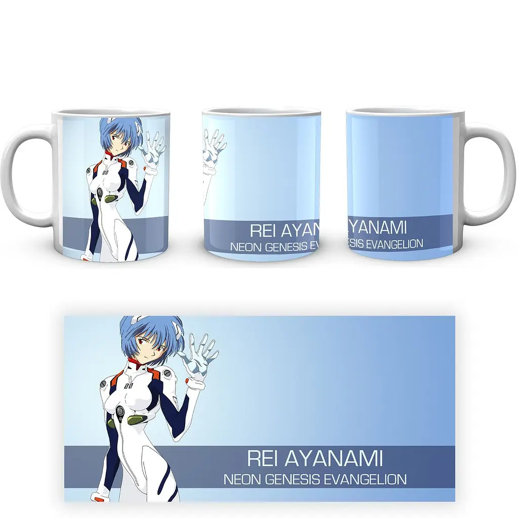 Кухоль GeekLand Evangelion Євангеліон Рей EVA 002.22 330 мл білий - фото 4