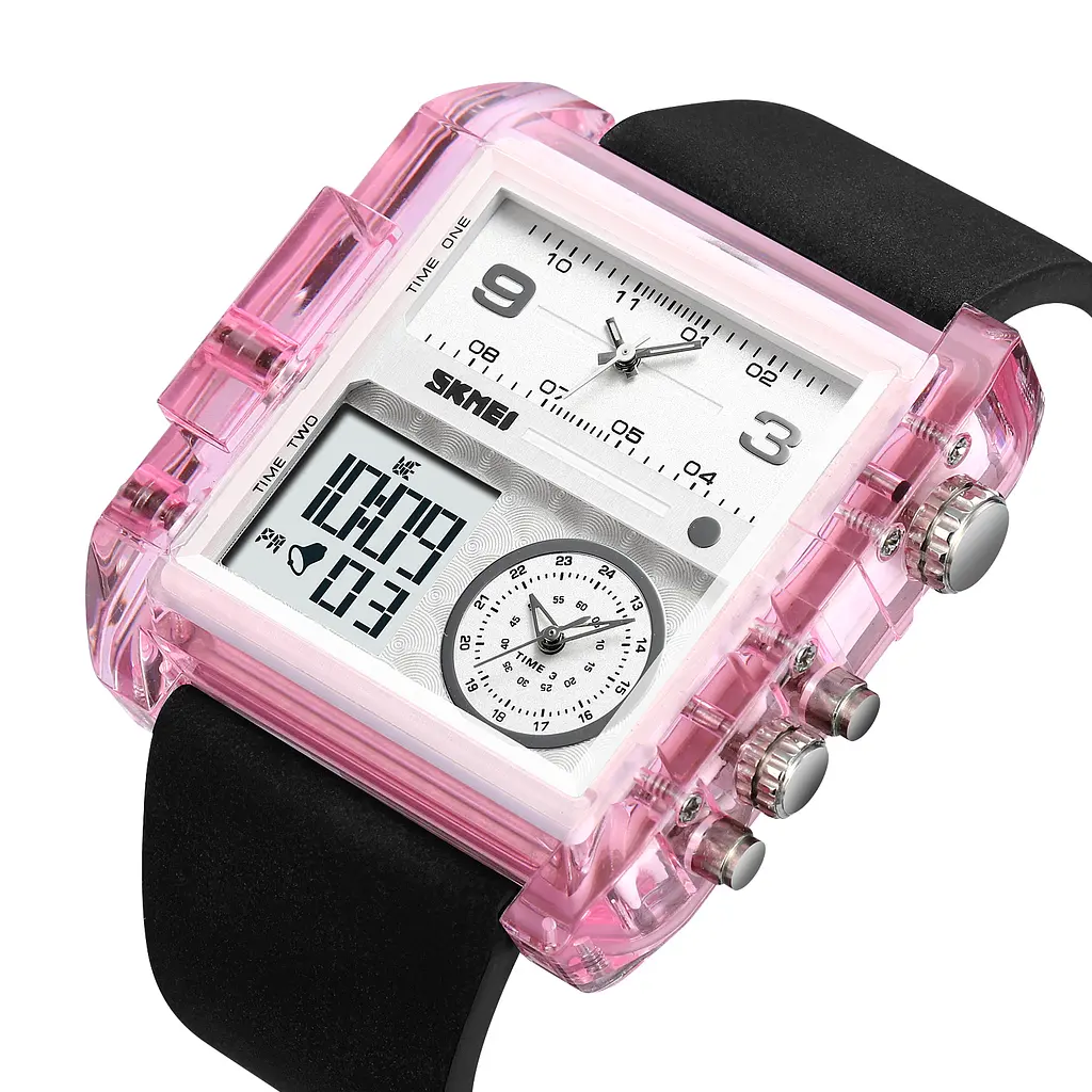 Наручные часы мужские 2020PK Pink-Transparent Skmei acs0030385 - фото 2